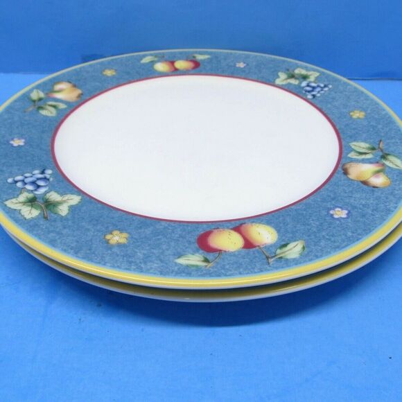 Villeroy And Boch Biella Citta & Campagna Salad Plates Set Of 2 -8 1/4" - Picture 4 of 5